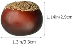 Lifelike Simulation Chestnuts 16PCS Artificial Decor Nuts