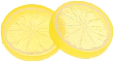 40Pcs Yellow Artificial Lemon Slices Decor