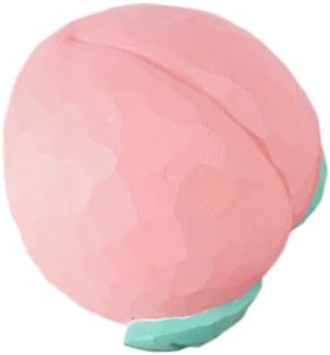 Jojofuny Artificial Peach Wooden Decor Figurine