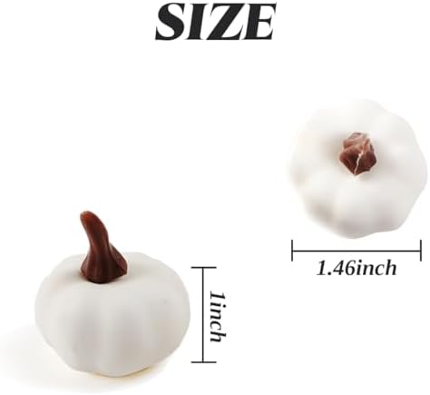 TIHOOD 20PCS Mini Artificial Pumpkins Fall Decor