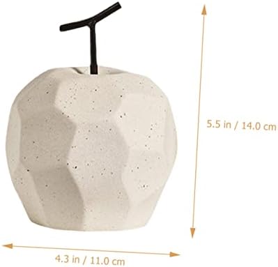 Alipis Ceramic Apple Decor Figurine Living Room Art