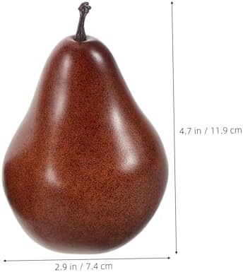 Cabilock 3pcs Artificial Faux Pear for Home Decor