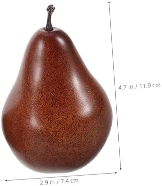 Garneck 3pcs Adorable Fake Pear Desktop Decorations