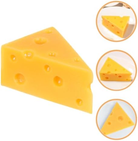 TOYANDONA Realistic Triangle Cheese Artificial Cheese Model