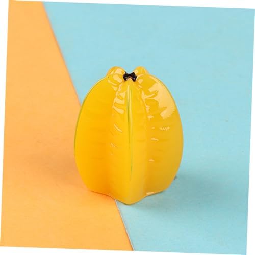 SUPVOX 6Pcs Resin Carambola Decor for Home and Kitchen