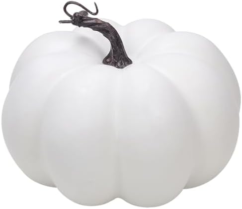 76 Inch White Artificial Pumpkin for Fall Decor