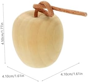 4pcs Unpainted Wooden Fruit Ornaments DIY Kit for Home and Kitchen