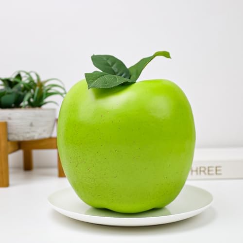 Folmywy Artificial Green Apple 74 Inch Lifelike Decoration