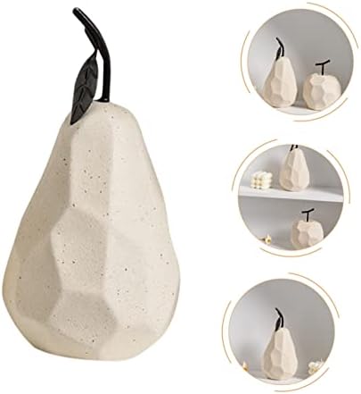 MAGICLULU Ceramic Pear Sculpture for Home Decor