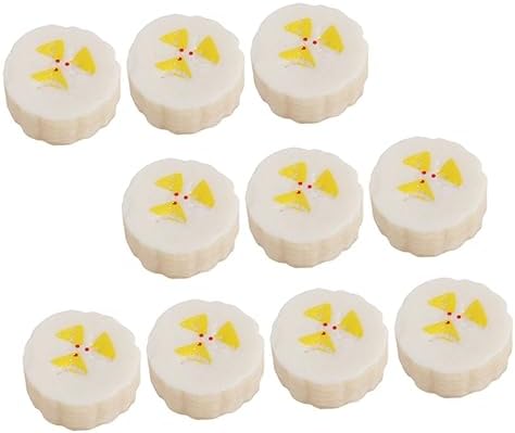 PRETYZOOM 10pcs Realistic Artificial Banana Slices Decor
