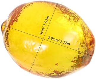 Yardwe Crystal Lemon Artificial Fruit Decoration