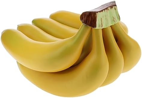 Woration Realistic Artificial Banana Bunch Display
