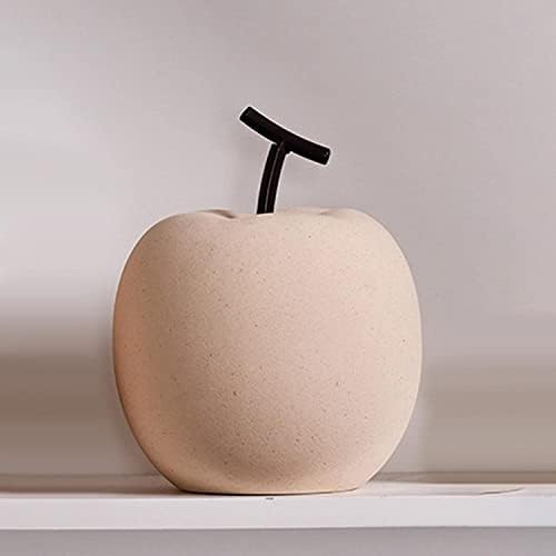 Garkria Ceramic Apple Decor Figurine for Home Office