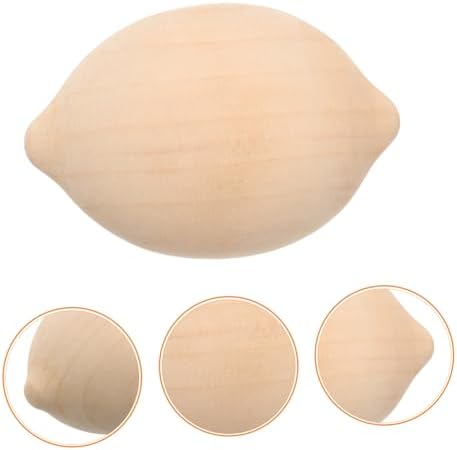 5Pcs Unfinished Wooden Lemon DIY Painting Kit
