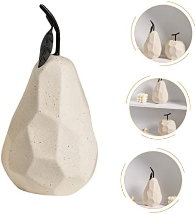 Happyyami Ceramic Pear Sculpture Home Decor Ornament