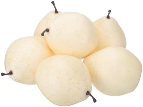 PATIKIL 6 Pcs Artificial Pear Decor Faux Fruit Models