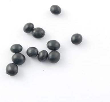 50PCS Artificial Black Green Peas for Photography and Decor