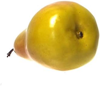 Vasefill Artificial Green Red Plastic Pears 6-Pack