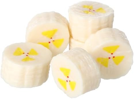 6pcs Artificial Banana Slices for Party Centerpiece