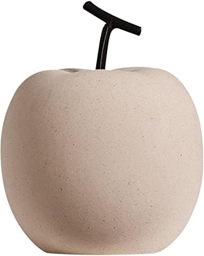 Garkria Ceramic Apple Decor Figurine for Home Office