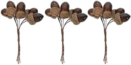 Kisangel 3Pcs Artificial Acorn Wreath Decor