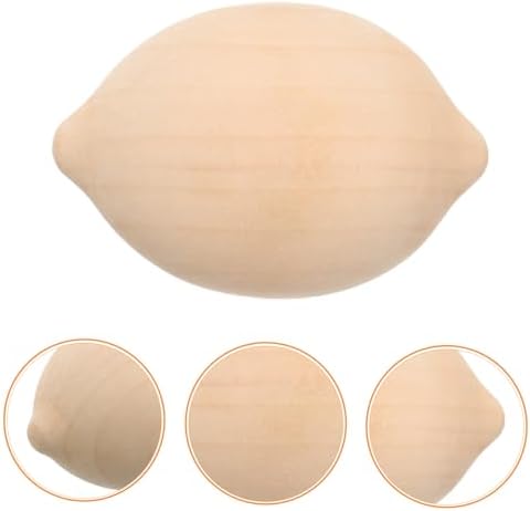 5Pcs Unfinished Wooden Lemon Decor Kit for DIY Painting