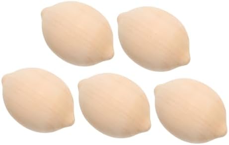 Artibetter 5pcs Wooden Lemon Shape Painting Kit for Kids