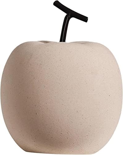 Garkria Ceramic Apple Decor Figurine for Home Office