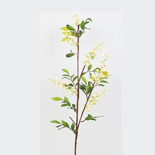 Realistic Artificial Fruit Branches White Home Decor