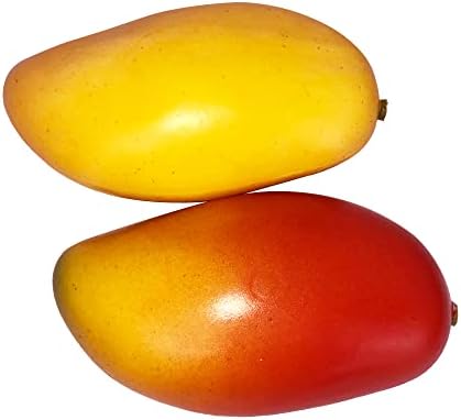 Lorigun 6 Pcs Artificial Mangoes Red Yellow Home Decor