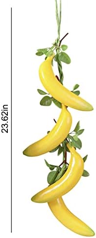 BAOZOON Artificial Banana Bunches 5 pcs Hanging Decor