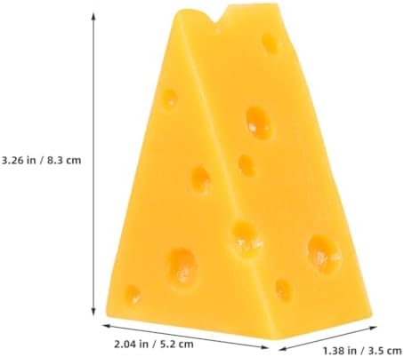 TOYANDONA Realistic Triangle Cheese Artificial Cheese Model
