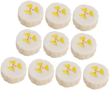 STOBAZA 10pcs Lifelike Artificial Banana Slices Decorations