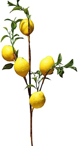 POTRUWE 6PCS Artificial Lemon Branches for Vase