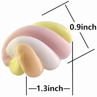 25 Pcs Realistic Fake Marshmallows Artificial Cotton Candy Photography Props