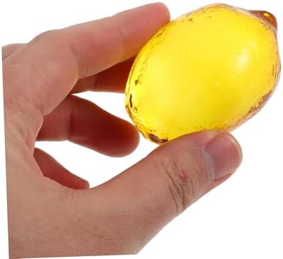 Yardwe Crystal Lemon Artificial Fruit Decoration