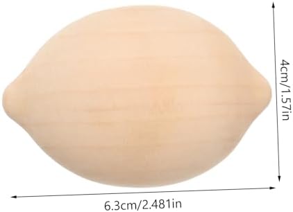 5Pcs Unfinished Wooden Lemon Decor Kit for DIY Painting