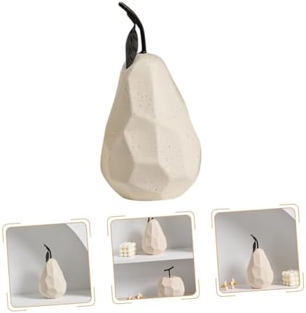 MAGICLULU Ceramic Pear Sculpture for Home Decor