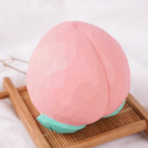 Jojofuny Artificial Peach Wooden Decor Figurine
