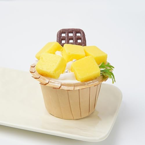 Keebgyy 6PCS Fake Cupcake Model for Display Kitchen Decoration