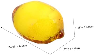 Zerodeko Realistic Artificial Lemon and Pear Decorations