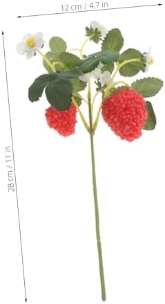 GLEAVI 5pcs Artificial Strawberry Plant Decor