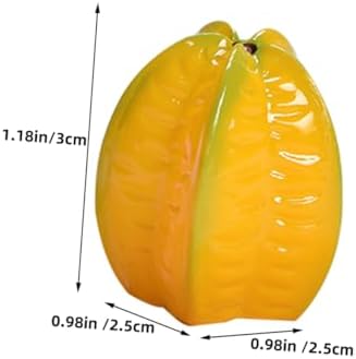 SUPVOX 6Pcs Resin Carambola Decor for Home and Kitchen