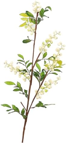 Realistic Artificial Fruit Branches White Home Decor