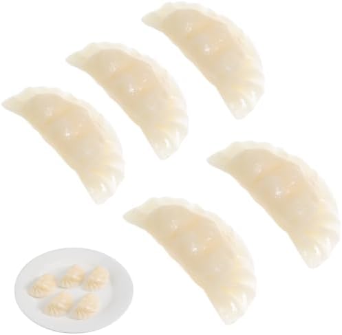 NOLITOY 5pcs Simulated Dumpling Models
