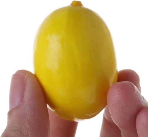20Pcs Yellow Lemon Mini Fake Lemon Decorative Fruit