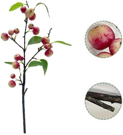 Artificial Apple Branches with Green Leaves