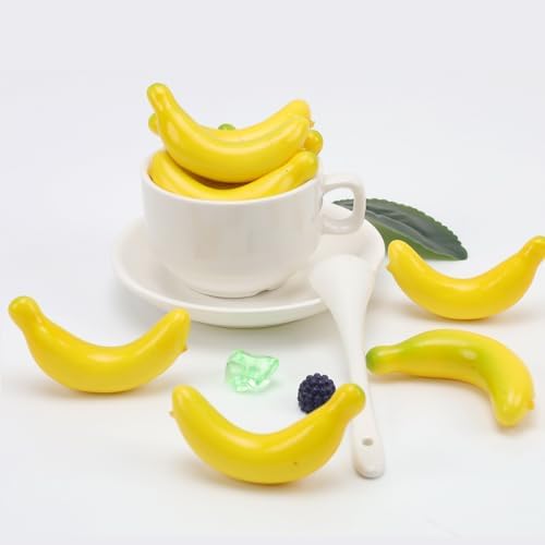 Gresorth 25pcs Lifelike Mini Banana Artificial Decoration