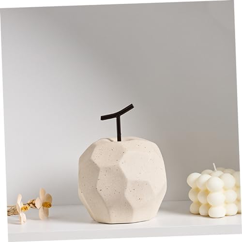 Unomor Ceramic Apple Ornament for Desktop Home Decor