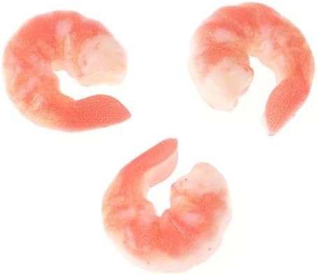 15 Pcs Artificial Shrimp Figures Lifelike Kitchen Decor